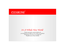 Clearline Brochure x4