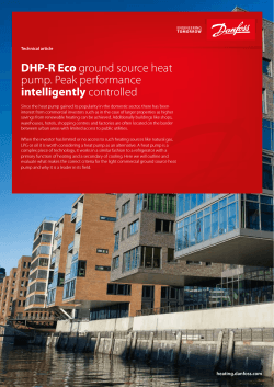 DHP-R Eco ground source heat pump. Peak performance