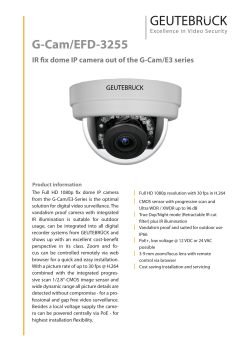 G-Cam/EFD-3255 - GEUTEBR&Uuml;CK GmbH