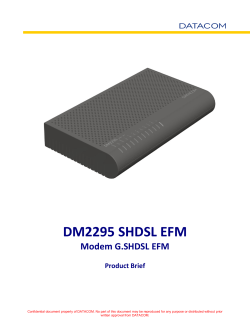 DM2295 SHDSL EFM