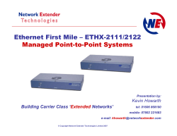 Ethernet First Mile – ETHX-2111/2122 Managed