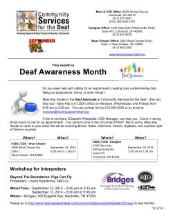 Deaf Awareness Month eaf Awareness Month