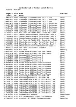 Fleet list - Camden Data