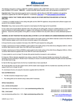 CMX-PIV1 Installation Instructions