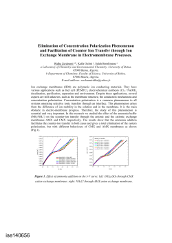 Elimination of Concentration Polarization Phenomenon and