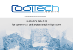 Impending Labeling for professional and commercial refrigeration