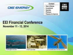 View Presentation - CMS Energy Corporation