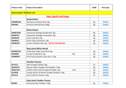 Holco Select Product List