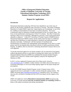 Information Sheet - Office of Integrated Medical Education