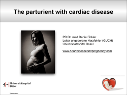 The parturient with cardiac disease