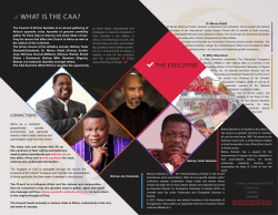 Download Brochure - Council of African Apostles