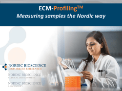 ECM-ProfilingTM - Nordic Bioscience