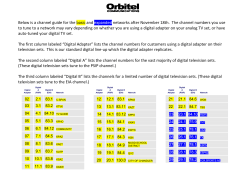 PSIP/EIA Channel Guide - Orbitel Communications