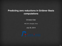 Predicting zero reductions in Gröbner basis algorithms