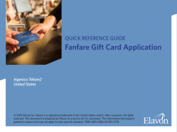 Fanfare Gift Card Application