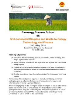 Bioenergy Summer School on Grid