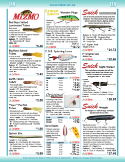 Lures - Le Baron Outdoor Products