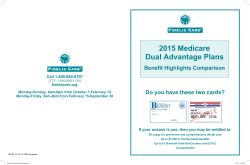 Dua 2015 Medicare Dual Advantage Plans
