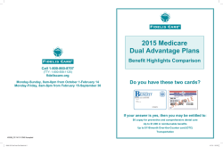 Dua 2015 Medicare Dual Advantage Plans