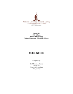 EEG Lab User Guide - National University of Ireland, Galway