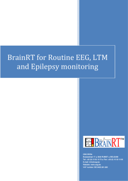 BrainRT for Routine EEG, LTM and Epilepsy monitoring
