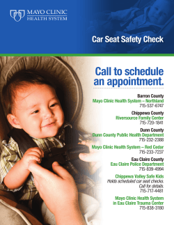 Car seat safety checks - Mayo Clinic Health System