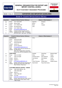 Egypt Country Offices (pdf)