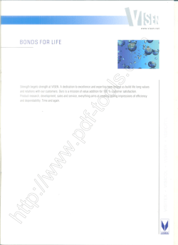 Download Our Brochure - Visen Industries, Ltd