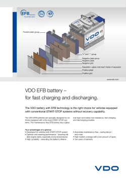 Datasheet EFB-Battery