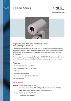 IPCam7 Series - PONTIS EMC Products