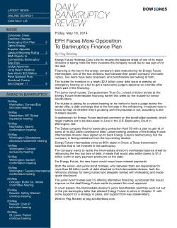 EFH Faces More Opposition To Bankruptcy Finance Plan
