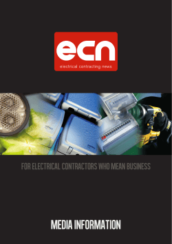 ECN media pack - Electrical Contracting News