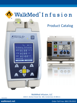 Product Catalog - WalkMed Infusion