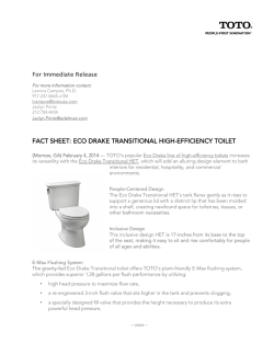 ECO DRAKE TRANSITIONAL HIGH-EFFICIENCY TOILET
