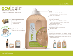 Patented Technology eco.bottle line &reg;