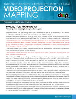 projection mapping 101