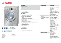 Bosch WAQ2446XGC Washing machine Predeccessor: Successor