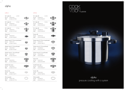 alpha pressure cooking with a system alpha