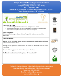 EAC Pamphlet - Technology Business Incubator