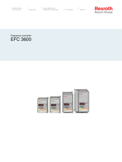 EFC 3600 - Bosch Rexroth AG