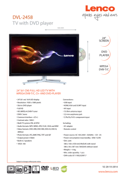 DVL-2458 TV with DVD player