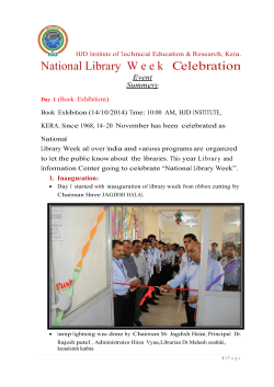 National Library W e e k Celebration