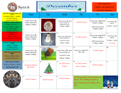 ECD December 2014 Calendar