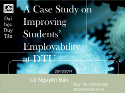 Dr Le Nguyen Bao, Vice Provost, Duy Tan university