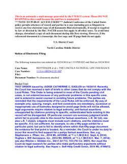 here - North Carolina Business Litigation Report