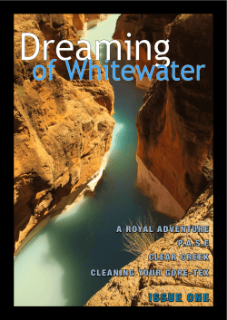 DW Issue One - Dreaming of Whitewater