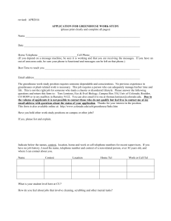 Application for Work-Study - University of Colorado Boulder