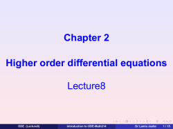 Lecture 8 - Lamia Jaafar Belaid