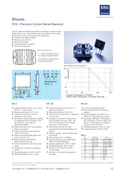 PCS - EBG Resistors