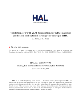 Validation of FETI-2LM formulation for EBG material prediction